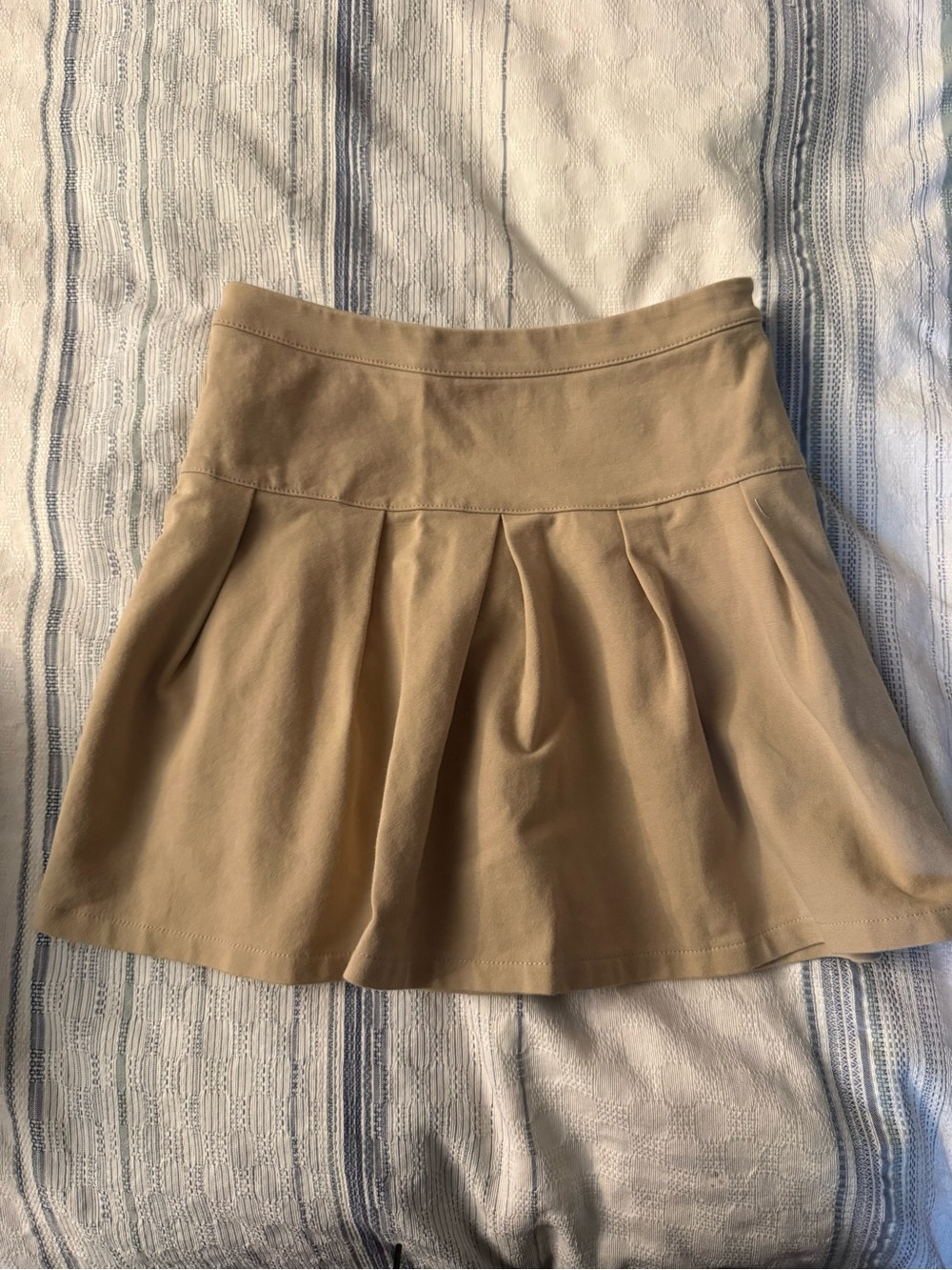 GAP Tan Pleated Circle Skirt